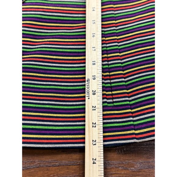 Talbots Multicolor Black Striped Blazer Jacket Womens Size 8 Retron Statement - Picture 8 of 10